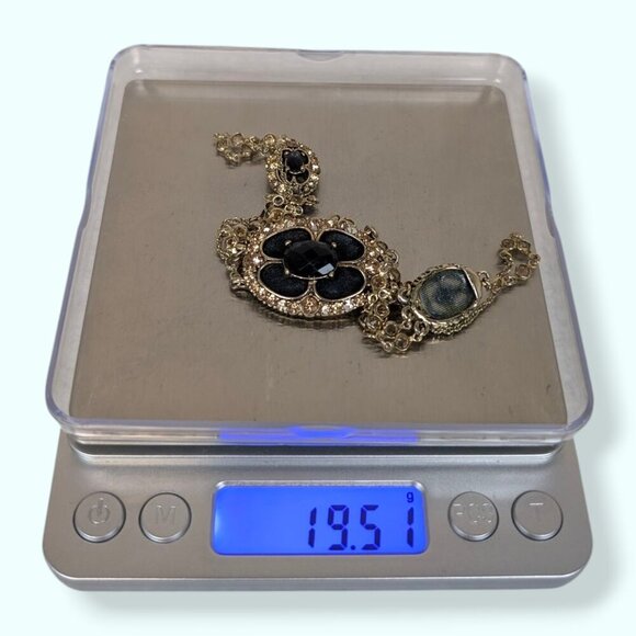 Vintage Monet Dainty Rhinestone Necklace - Picture 9 of 9